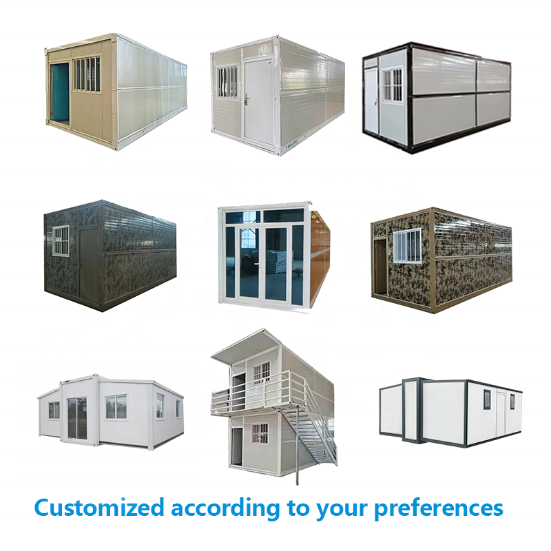 fast build prefab house 20ft 40ft modular folding container house camping foldable small tiny container house home office