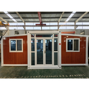 Expandable container prefabricated house 20ft expandable container house 2 bedroom container house mobile home