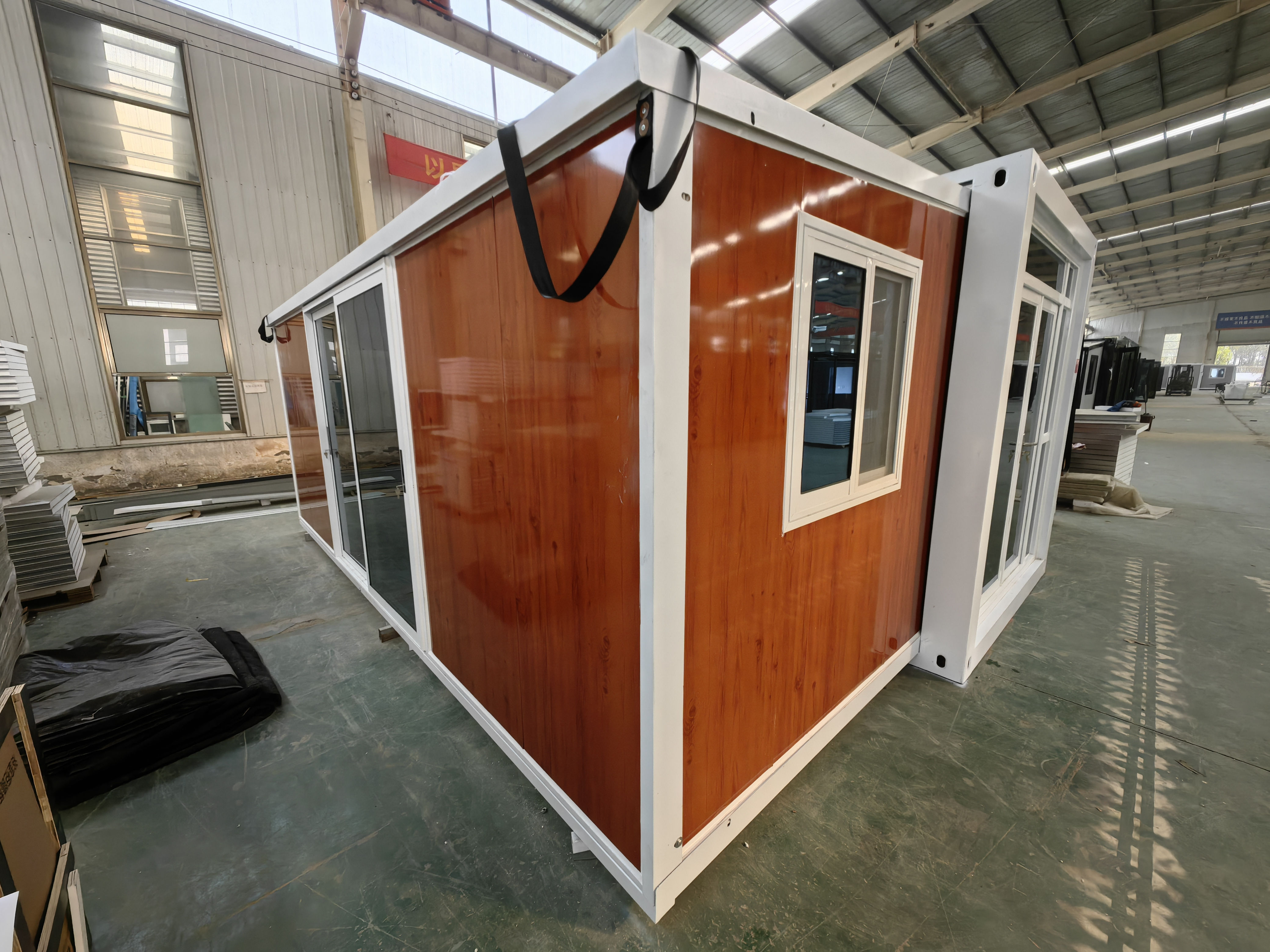 Expandable container prefabricated house 20ft expandable container house 2 bedroom container house mobile home