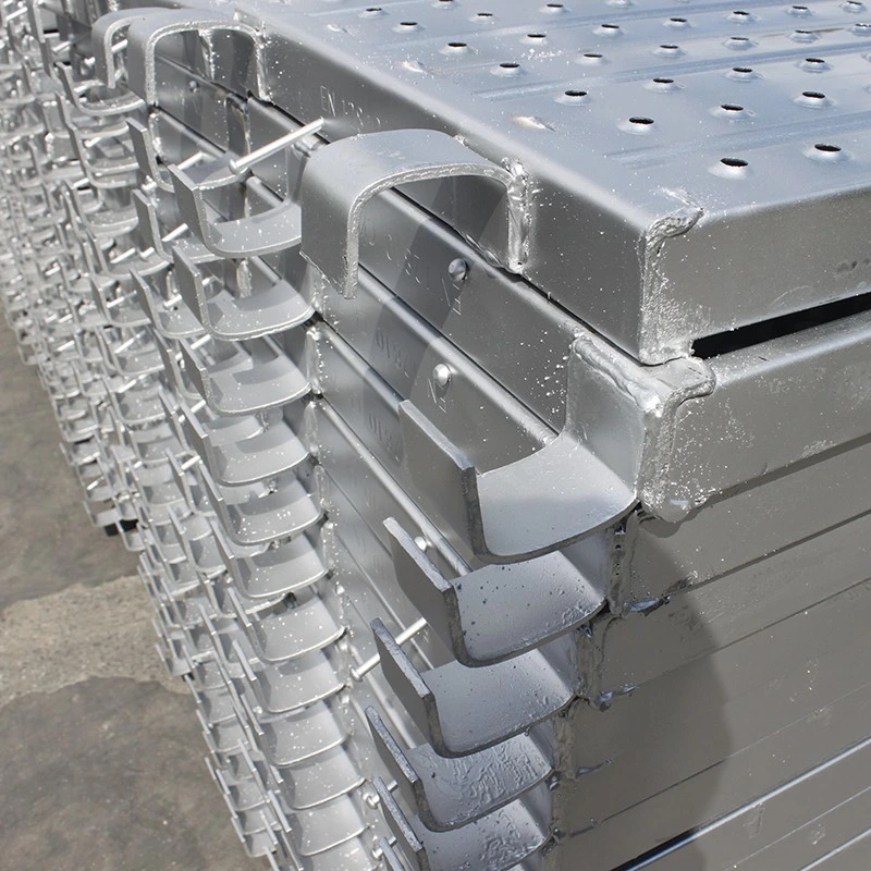 Corrosion and rust resistant wholesale galvanized scaffolding walkway panels construction metal scaffolding walkway treads