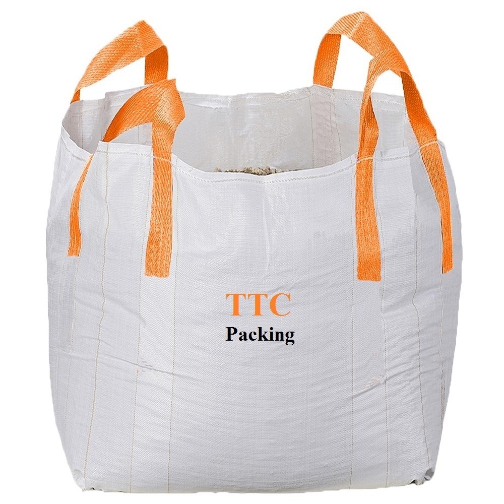 Vietnam New High Quality 1 ton customize logo bulk bag Best FIBC pp jumbo big bag 1000kg 1500kgew