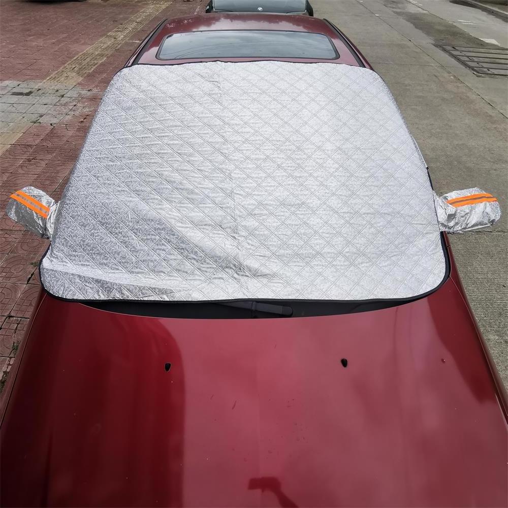 reflective bar on mirror cover car front windshield snow cover sunshade