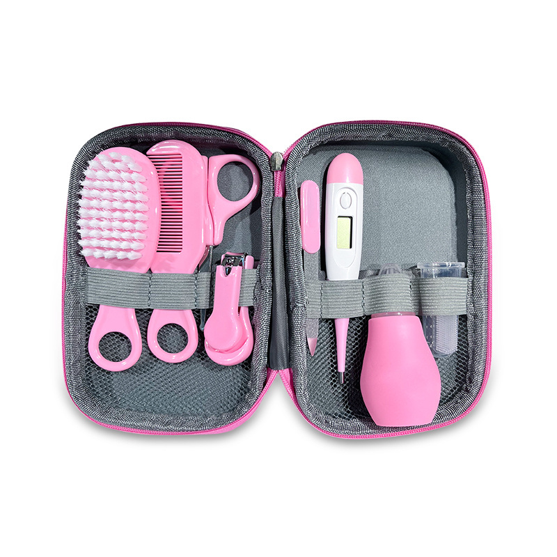 2023 Hot Sale 8pcs in 1 Newborn Baby Healthcare Kit Safety and Colorful Baby Grooming Kit