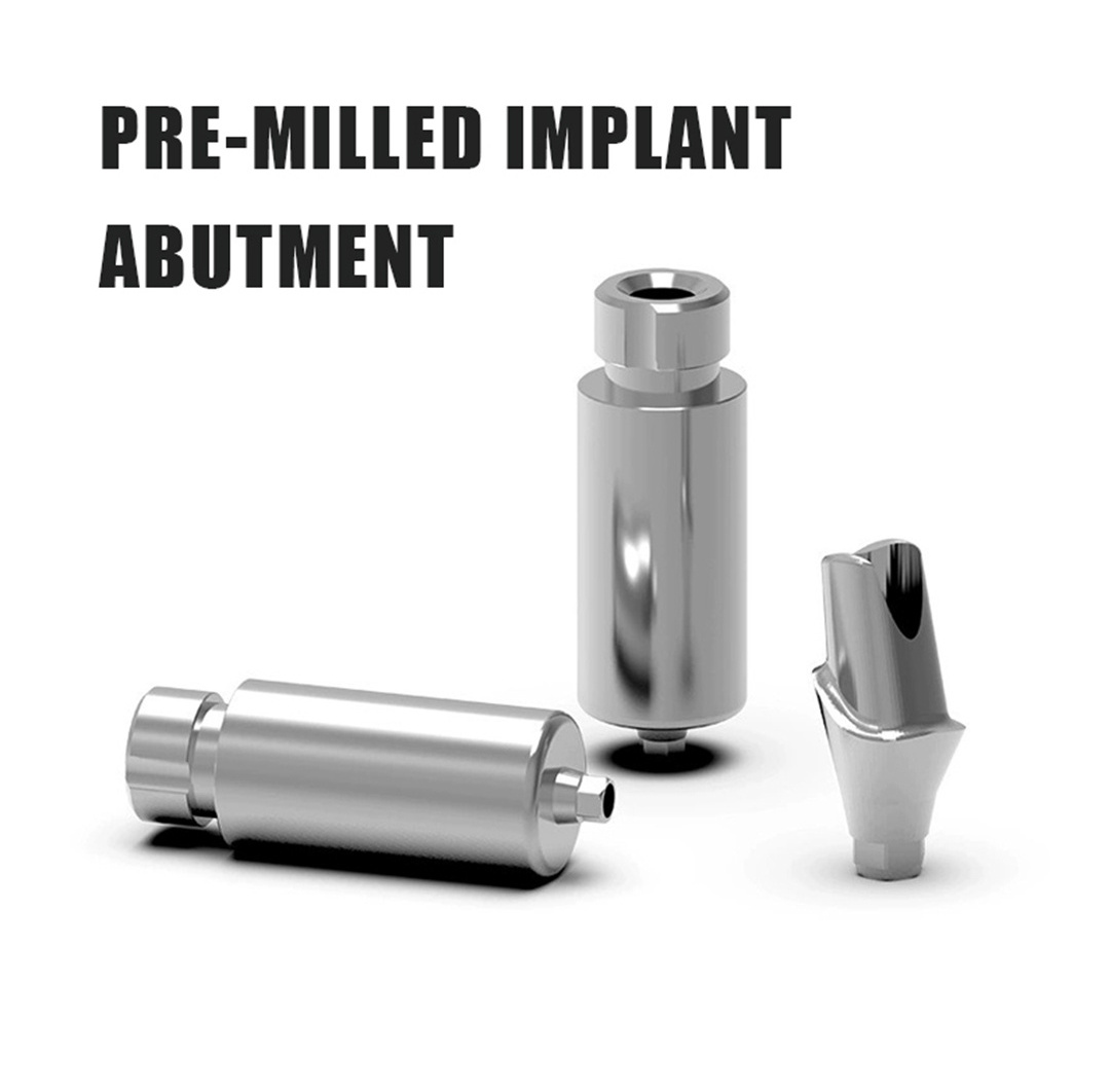 High Quality Implant Abutment Miller Dental Pre-milled Abutment For Dentium OSSTEM Noble System or Brand