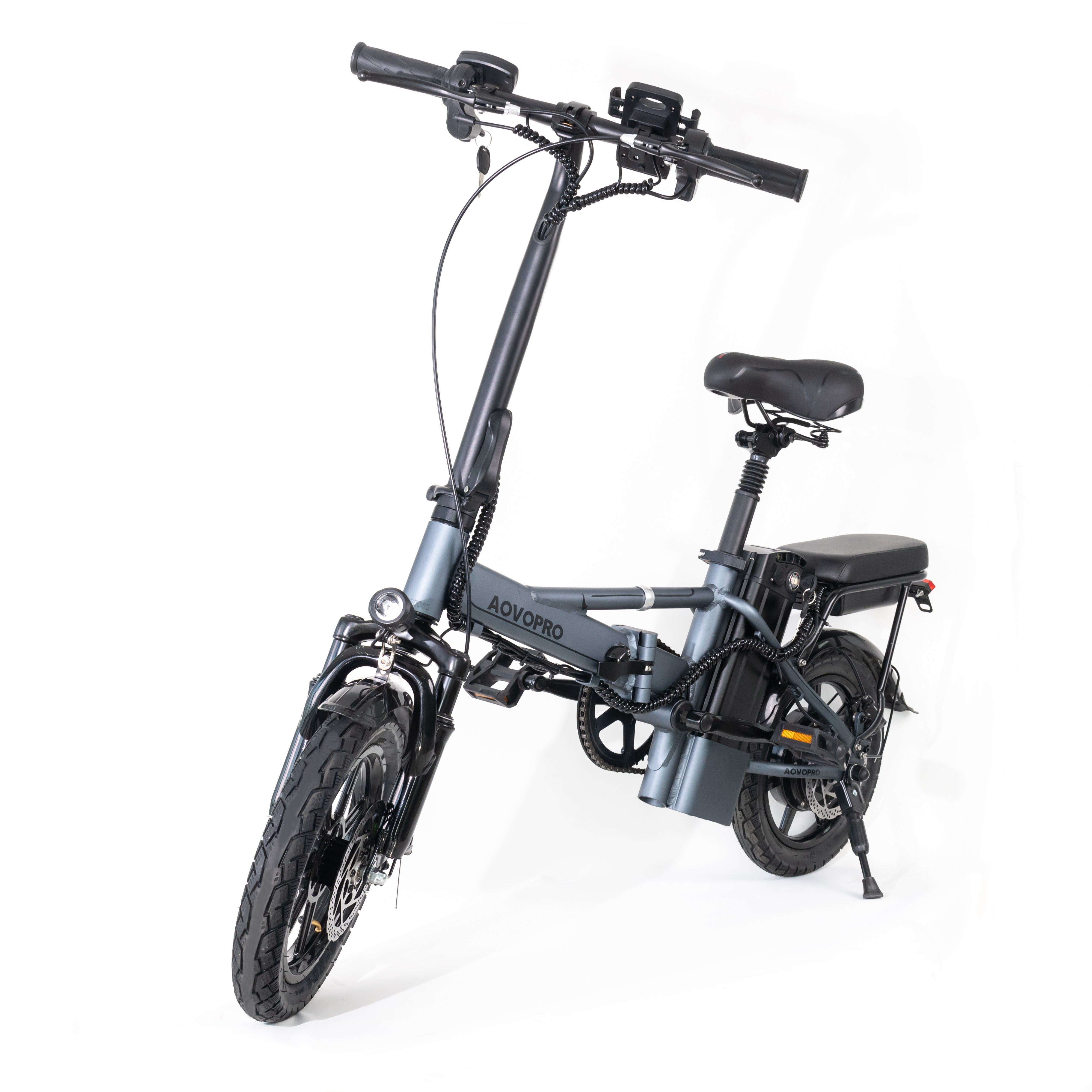 EU USA Warehouse Ready Stock AOVOPRO Electric Bike 450w 20inch Fat Tire E-bike  Electric Bicycle  Adult electric road bike