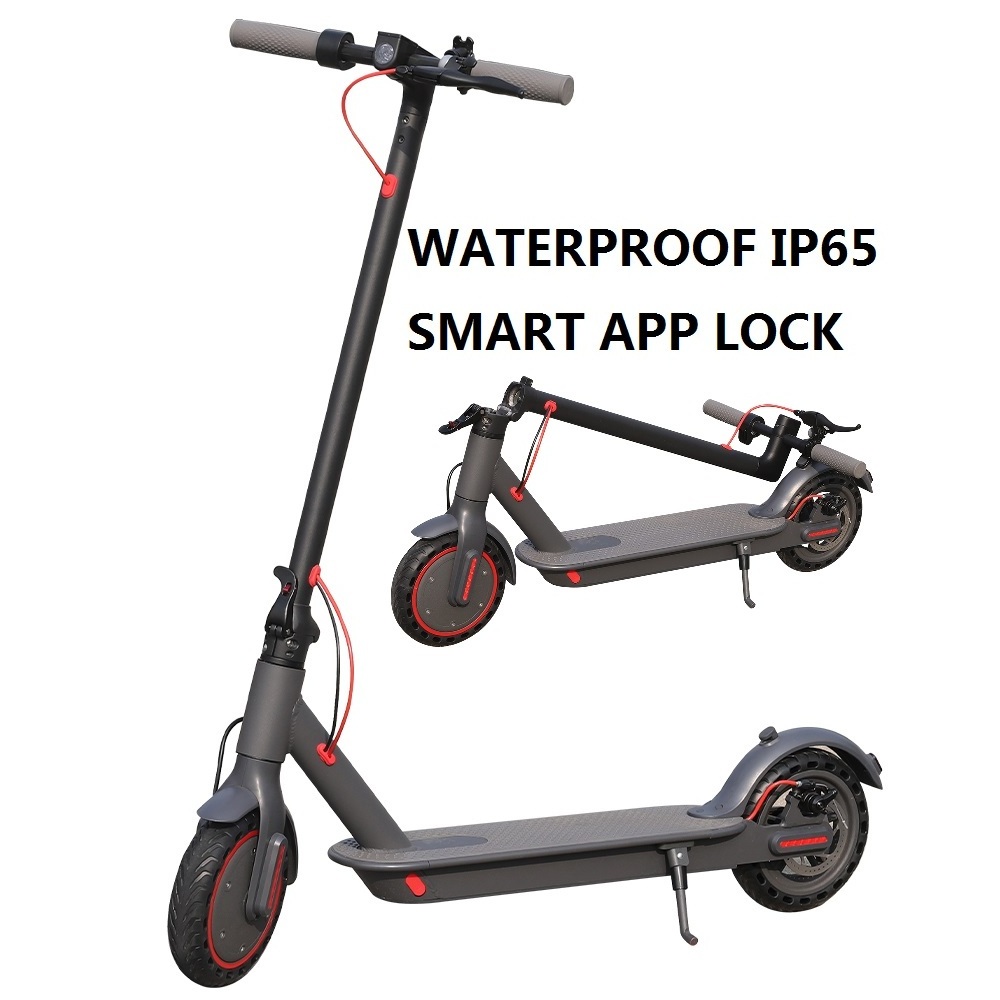 Electric Scooters 7.8ah 8.5inch Two Wheels 350W Motor IP65 Waterproof With Smart App Lock