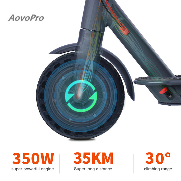 Aovopro USA EU Warehouse Drop Shipping 31km/h High Speed 350w Motor Foldable 2 Wheel Cheap Electric Scooter Adult