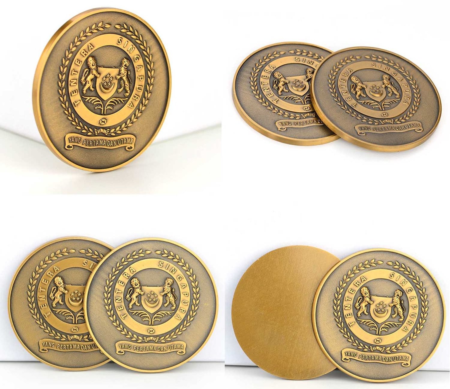 Manufacturer Custom Souvenir Gold Silver Copper Bronze Enamel Zinc Alloy 2D3D Metal Commemorative Challenge Coin