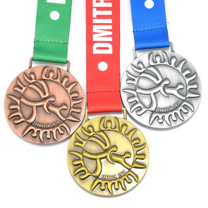 Customized 3D Karate Taekwondo Trophies Medals Plaques In Bulk Factory Wholesale Gold Silver And Bronze Medals Sport