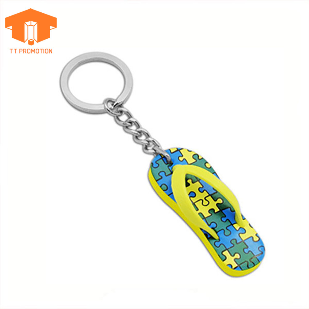 Wholesale Key Ring Custom Souvenir Plastic  Pvc Floating key chain 3d shoe keychain