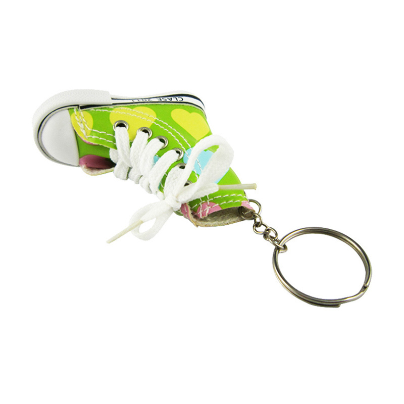 Souvenir Light Boy Sneakers 3D Motorcycle Shoe Keychains With Mini Box