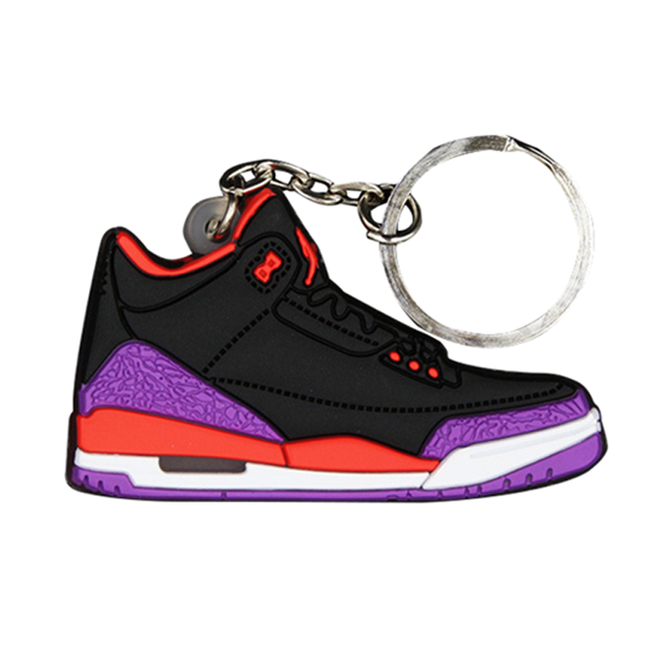 Custom Logo Black 3D Mini Soccer Shoes Running Dutch Sneaker Shoe Keychain