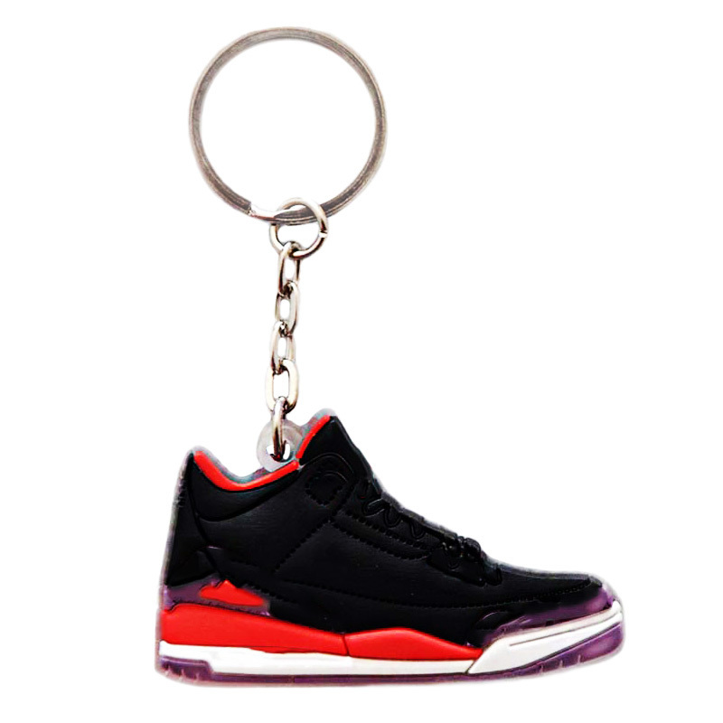 Custom Logo Black 3D Mini Soccer Shoes Running Dutch Sneaker Shoe Keychain