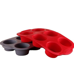 Kitchen Supplies Silicone Reusable Baking Mold Cupcake Mould Muffin Cups Cupcake Liners Silicone 6 Cupcake Moulds