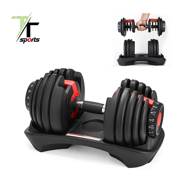 Wholesale 90lb 90 Lbs Buy 24kg Hantel Multi Weight Pesas Set De Mancuernas Ajustable Adjustable Dumbbell Set For Sale