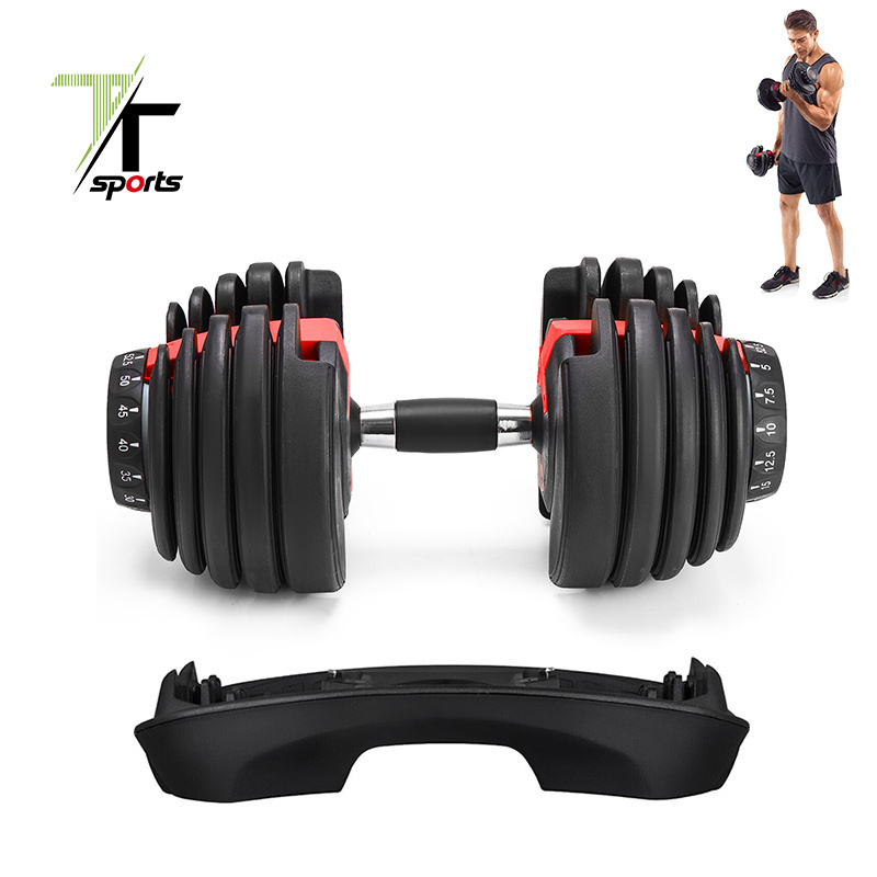 Wholesale 90lb 90 Lbs Buy 24kg Hantel Multi Weight Pesas Set De Mancuernas Ajustable Adjustable Dumbbell Set For Sale