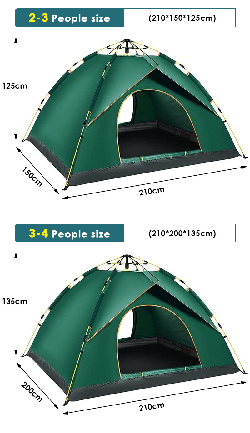 TTSPORTS European 8 Person Tent Large Luxury Wind Resistant Family Carpas De Camping Tent