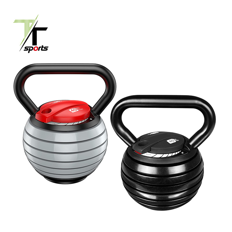 TTSPORTS Popular Gym Equipment Cheap Sets 18kg Kettlebell Competition Handle Portable Weight Grip 40lb Adjustable Kettlebell