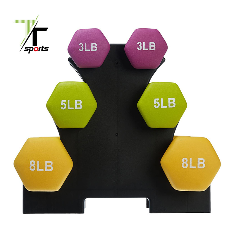 Home Gym Dumbbell Rack Stand 3 Tier Dumbbells Weights Handle Hand Weight Tower Dumbbell Bracket Free Weight Stand