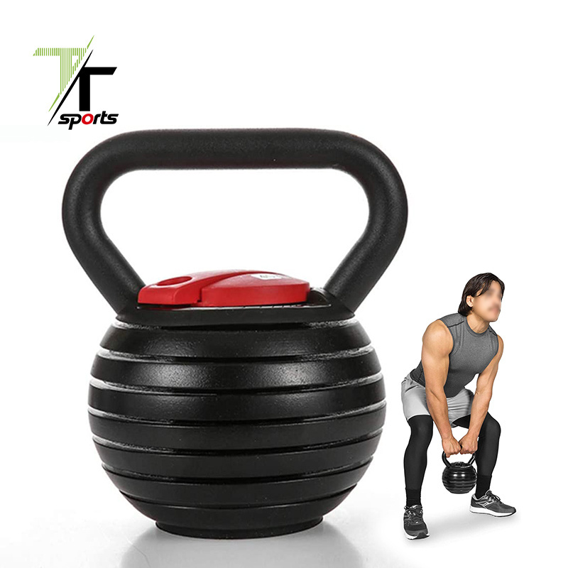 TTSPORTS Popular Gym Equipment Cheap Sets 18kg Kettlebell Competition Handle Portable Weight Grip 40lb Adjustable Kettlebell