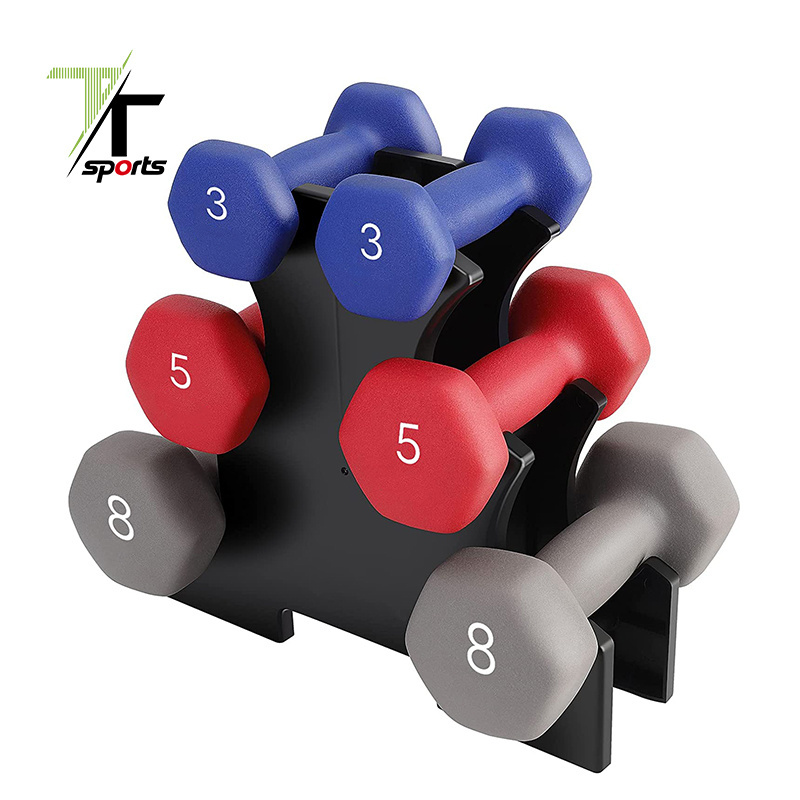 Home Gym Dumbbell Rack Stand 3 Tier Dumbbells Weights Handle Hand Weight Tower Dumbbell Bracket Free Weight Stand