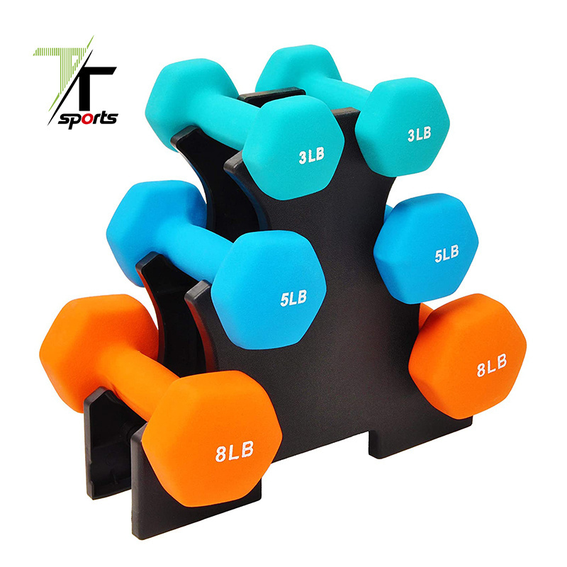 Home Gym Dumbbell Rack Stand 3 Tier Dumbbells Weights Handle Hand Weight Tower Dumbbell Bracket Free Weight Stand