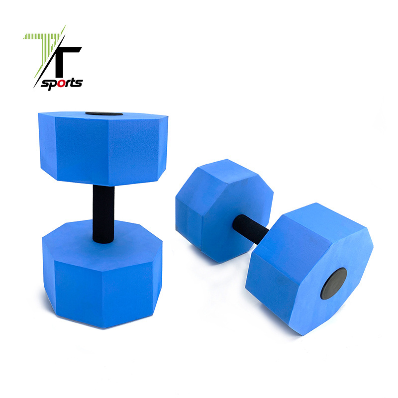 Manufacturer Custom Dumbbell Barbell Set America Aquatic Fitness Equipment Fitness Pool Exercise EVA foam Aquatic Barbell