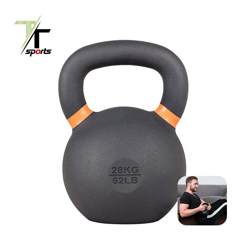 TTSPORTS 15kg 40 Lbs 8kg Personalizado Premium Ketlebell Kettelbell 14 Kg Kettle Bell Set Powder Coated Cast Iron Kettlebell