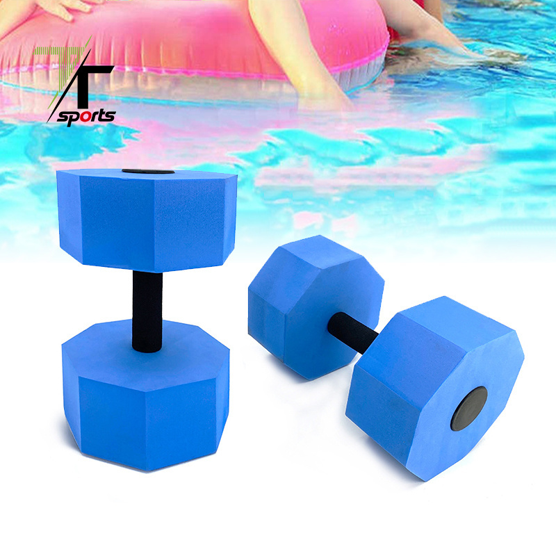 Manufacturer Custom Dumbbell Barbell Set America Aquatic Fitness Equipment Fitness Pool Exercise EVA foam Aquatic Barbell