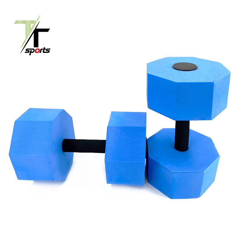 Manufacturer Custom Dumbbell Barbell Set America Aquatic Fitness Equipment Fitness Pool Exercise EVA foam Aquatic Barbell