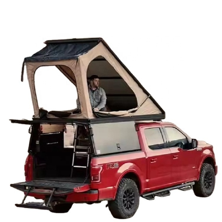 Expedition Truck Box Camper Pop up Bed 4X4 Cap  Flatbed Slide in fro 2024 mini and small  side panel Canopy for sale