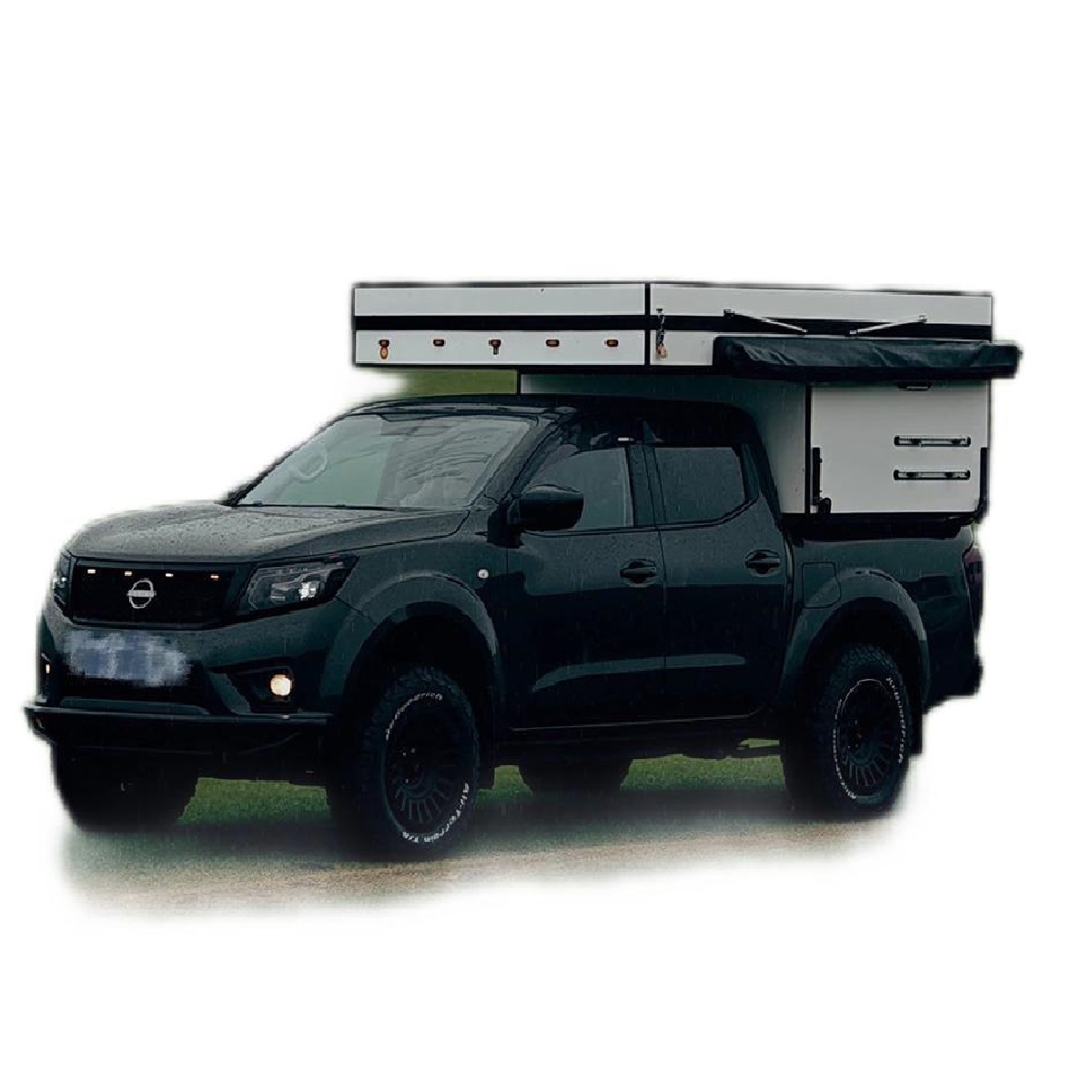 FRP Truck Bed Topper Canopy F150 Hard Camper Shell Pickup Toyata Tacoma Camper Top with Rack For Hilux  Aluminum Structure