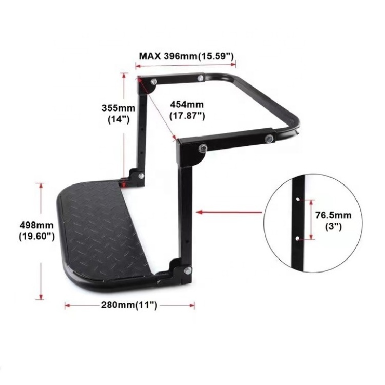 2024 The Newest Folding Step Latter on Wheels Tire Wheel Ladder Truck or any Vehicle Using Made in China with High Quality