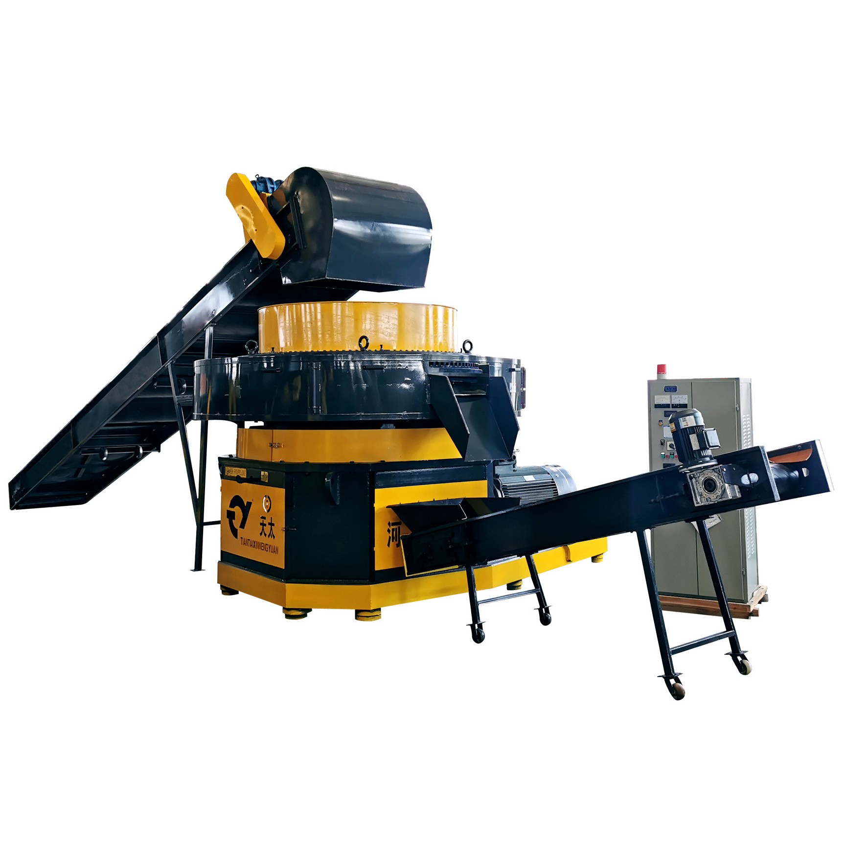 Corn Straw Briquetting Machine biomass crusher machine Cow Dung Briquette Making Machine