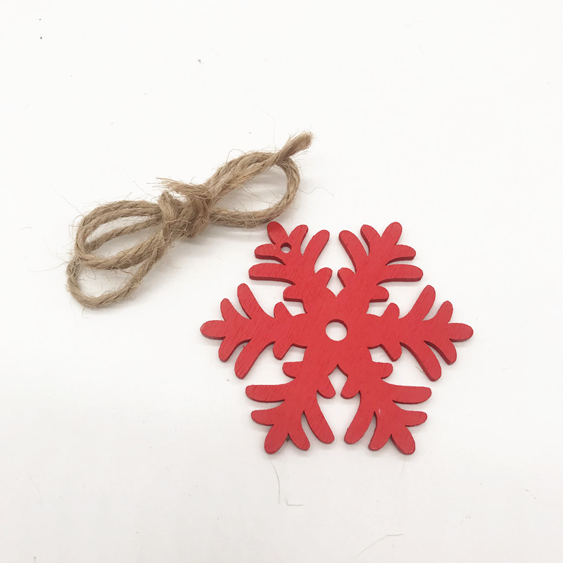 The festive red Christmas pendant