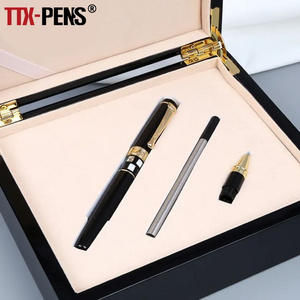 TTX Luxury Custom Logo Parke Ball Pen In Gift Box Pen Gift Set Pen Set With Wooden Box