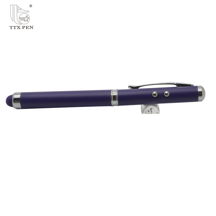 TTX 4 In 1 Metal Business Hotel Gifts Laser Pointer Pen Custom Branded Multifunction Stylus Pen