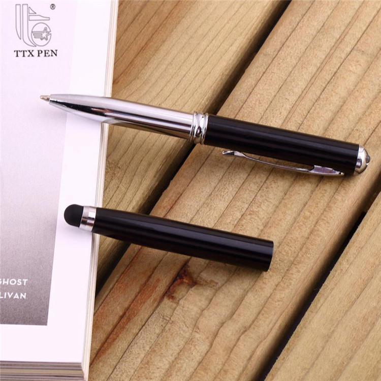 TTX Capacitive Touch Screen Pen With Stylus Screen Metal Led Light Laser Pen For Smartphone