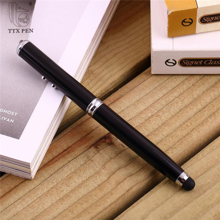 TTX Capacitive Touch Screen Pen With Stylus Screen Metal Led Light Laser Pen For Smartphone