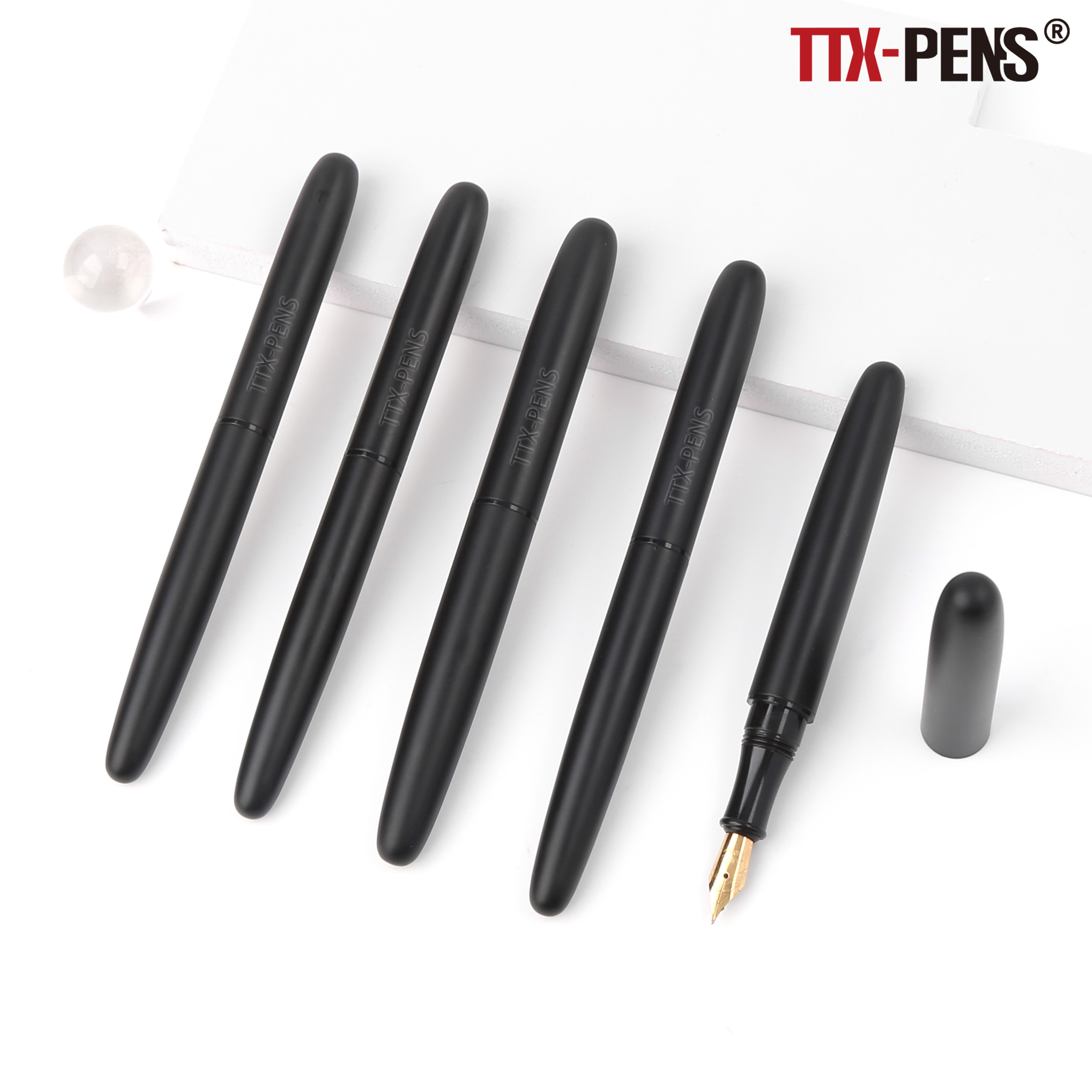 TTX Latest Luxury Business Gift Calligraphy Metal Pen Set Hot Selling High Quality Fountain Pen