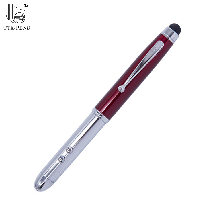 TTX 4 In 1 Stylus Pen High Sensitive Multi Function Red Led Pen Cheap Red Laser Pointer Pen