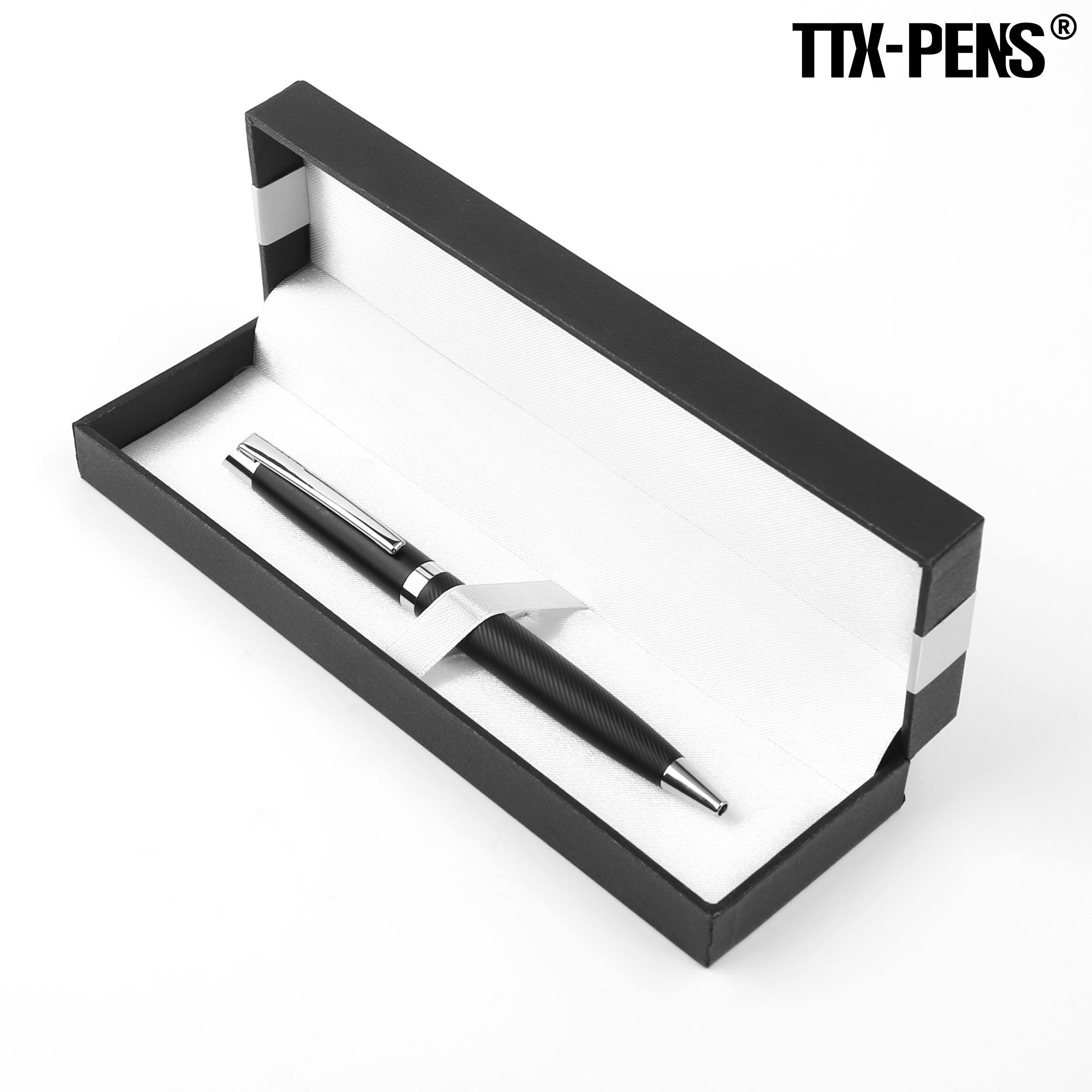 TTX Luxury Business Hotel VIP Gift Stainless Steel Metal Signature Parker Ink Premium Ballpoint Rollerball Pen With Custom Logo