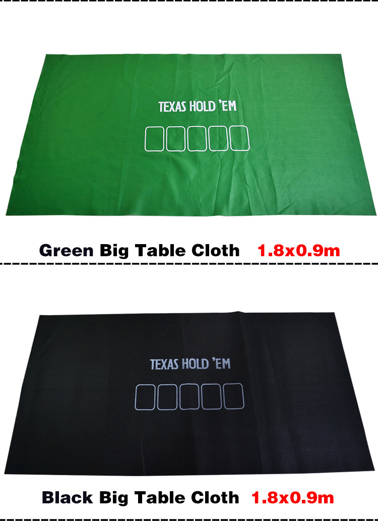 Custom design Tabletop Casino Felt Layout for Texas Poker and Blackjack Professional Grade Blackjack and Poker table Mat