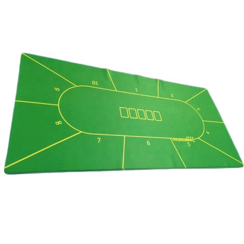 Tabletop Casino Felt Layout for Texas Poker and Blackjack Professional Grade Blackjack and Poker table Mat