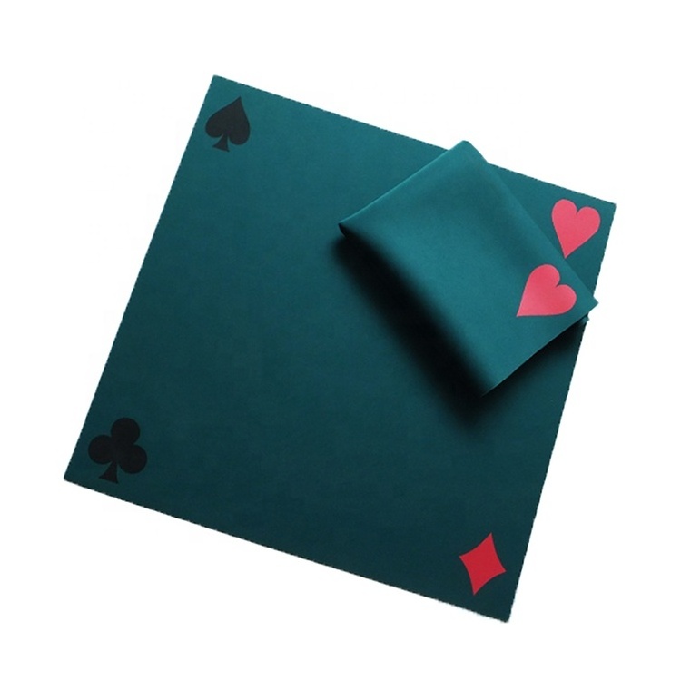 Portable Rubber Non-Slip Poker Table Top w/Carrying Bag for Poker Games Blackjack Casino Custom Rubber Poker Mat