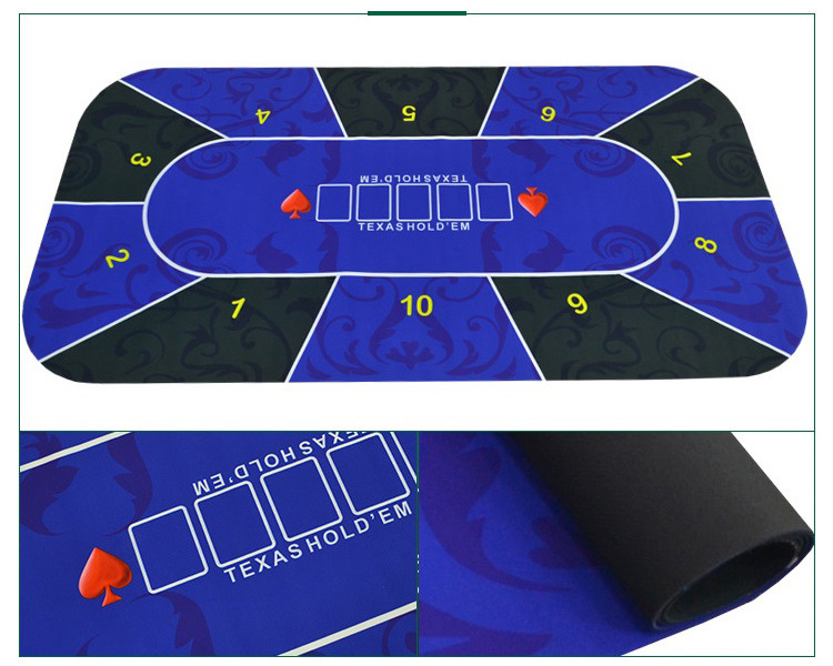 Tabletop Casino Texas Poker and Blackjack Professional Grade Blackjack and Poker table Mat