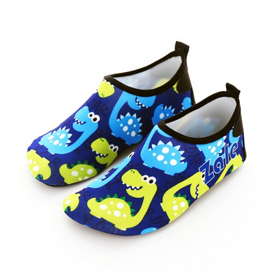 custom full color printing Unisex Beach Swimming Barefoot Sock Antislip Aqua quick dry Water Walking Beach Shoes