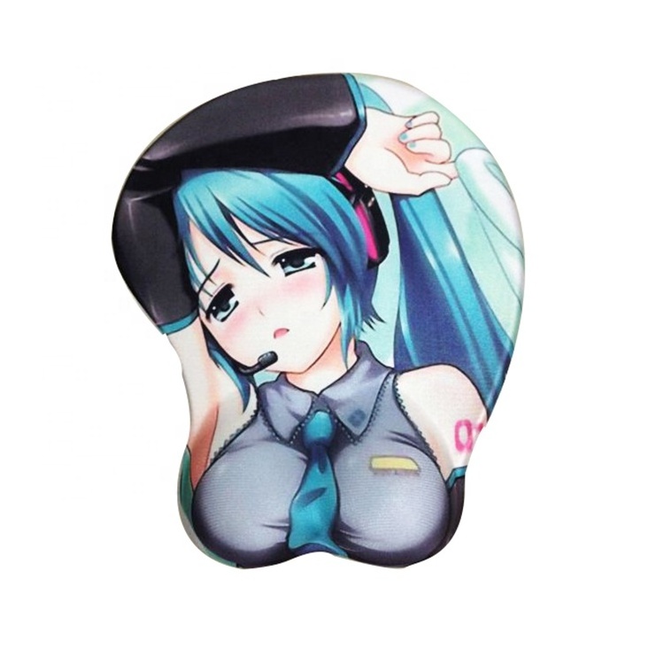 New OEM 3D beauty sexy japanese hot girl custom Wrist Rest Mouse Pad