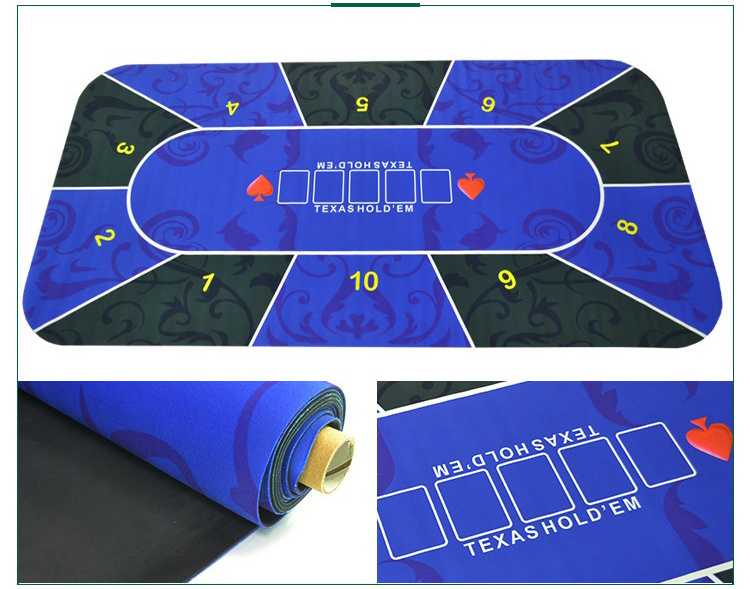 Tabletop Casino Texas Poker and Blackjack Professional Grade Blackjack and Poker table Mat