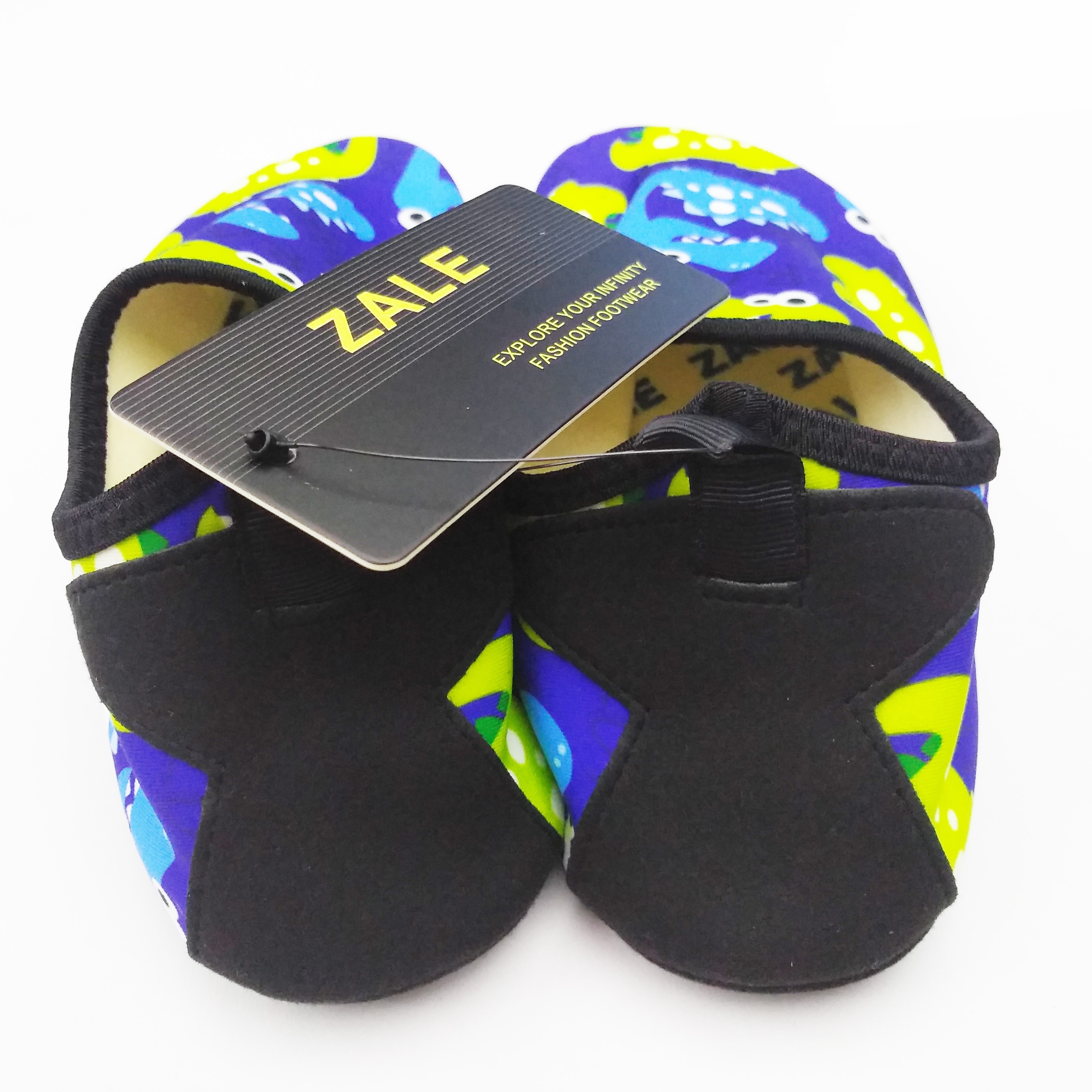 custom full color printing Unisex Beach Swimming Barefoot Sock Antislip Aqua quick dry Water Walking Beach Shoes